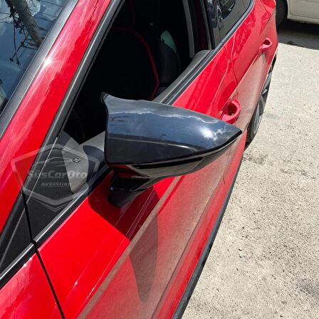 Seat İbiza MK5 2017 Sonrası Batman Yarasa Ayna Kapağı Piano Black ABS Plastik