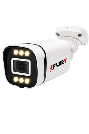 FURY 1 Kameralı 5MP Lens 1080P 6 Warm LED Renkli Gece Görüşlü Güvenlik Kamera Sistemi 500GB 1606