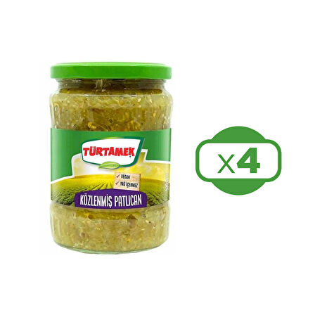 Tamek Türtamek Közlenmiş Patlıcan 520 gr 4 lü