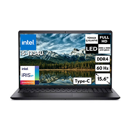 Dell Vostro 3530 i5-1334U 32 GB 2 TBSSD Iris Xe Graphics 15.6" FHD Windows 11 Pro Notebook N3409PVNB3530UAT59