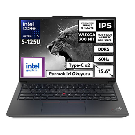 Lenovo ThinkPad E14 Gen 6 Ultra 5 125U 32 GB 2 TBSSD Intel Graphics 14" WUXGA Windows 11 Home Notebook 21M7002PTXAT54