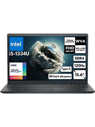 Dell Inspiron 3530 i5-1334U 32 GB 1 TBSSD Iris Xe Graphics 15.6" FHD FreeDos Notebook I35303401UAT18