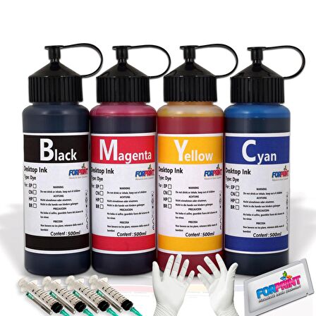 Bitmeyen Kartuş Canon E414/404/484/E474 Uyumlu Mürekkep 4X500 ML