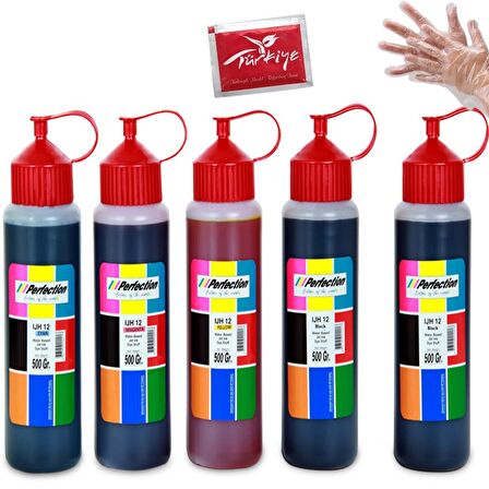 Perfection Epson L220 L222 Yazıcı Uyumlu Mürekkep Dolum Seti 5 x 500 ML