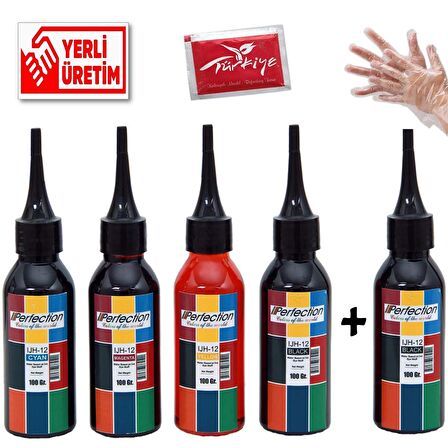 Bitmeyen Kartuş Canon Uyumlu Mürekkep 5X100 ML