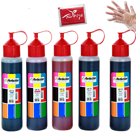 Perfection HP Deskjet 1015 - 1016 - 1018 Kartuş Uyumlu Dolum Seti 5 x 500 ML