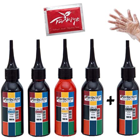 Canon Pi̇Xma G1411 Uyumlu Mürekkep Seti 5X100 ML