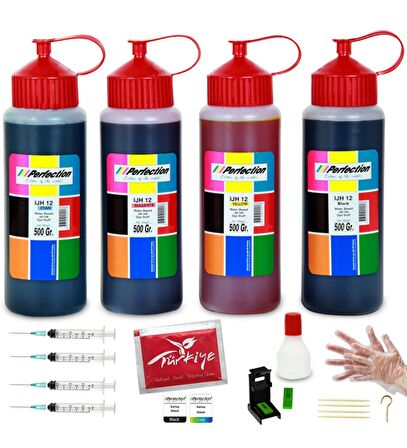 Perfection Hp 305 Siyah ve Renkli Kartuş Uyumlu Dolum Seti 2 KG