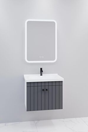 Avien 65 Cm Banyo Dolabı Cmr Led Aynalı - Boy Dolap Hariç