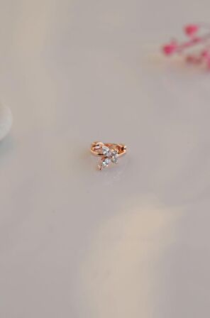Rose Mini Kelebek Tragus Piercing
