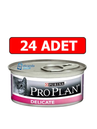 Proplan delicate hindi etli kedi konservesi 24 adet 85 gr hassas kedi yaş maması