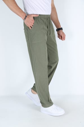 Toprak Erkek Hambez Lastikli Rahat Kalıp Pamuk Eşofman Alt Pantalon