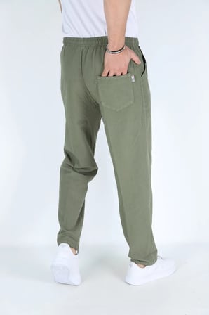 Asit Mavi Erkek Hambez Lastikli Rahat Kalıp Pamuk Eşofman Alt Pantalon