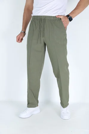 Toprak Erkek Hambez Lastikli Rahat Kalıp Pamuk Eşofman Alt Pantalon