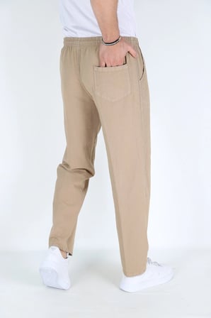 Asit Mavi Erkek Hambez Lastikli Rahat Kalıp Pamuk Eşofman Alt Pantalon