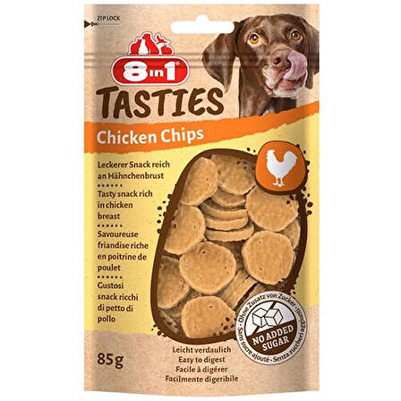  8in1 Tasties Chicken Chips Tavuk Cipsi Köpek Ödülü 85 Gr