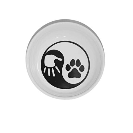 Raccoon Japon Figürlü Kedi Köpek Seramik Mama ve Su Kabı 250 Ml