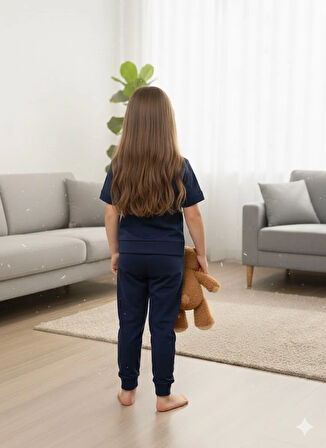 ÇOCUK LACİVERT PİJAMA TAKIMI