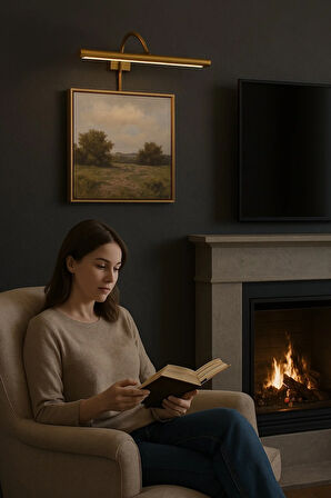 Modesco Warsaw 45 Cm Dekoratif Şarjlı Led Tablo - Ayna Aplik