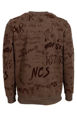 Erkek Baskılı Bisiklet Yaka Relaxed Fit 3 Iplik Pamuk Karışımlı Sweatshirt NCS JEANS 1615