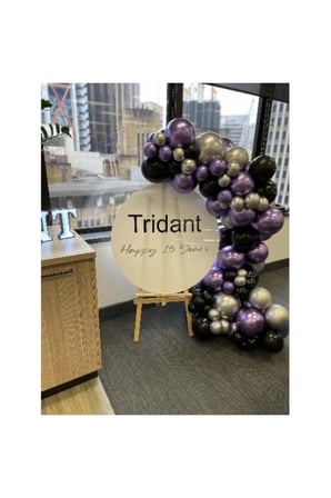 Zincir Balon Seti Krom Gümüş-Krom Mor-Siyah 3 Renk 60 Adet +Balon Şeridi 