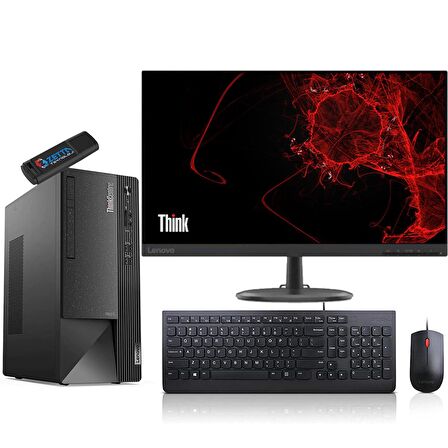 Lenovo Thinkcentre NEO 50T GEN4 İntel Core i7 13700 64GB 512GB SSD GT1030-2GB Freedos 23.8" Masaüstü Bilgisayar 12JD0008TRGMF07 + Zetta Flash Bellek