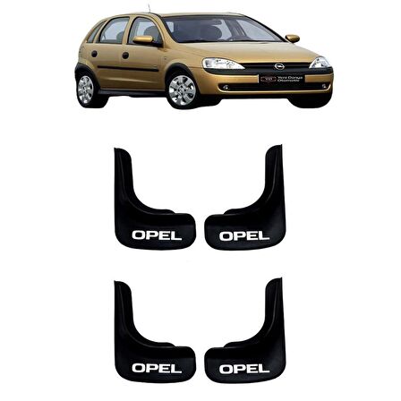 Opel Corsa C 2000-2006 Uyumlu 4 lü Ön-Arka Paçalık Tozluk Çamurluk OPL1UX008YD