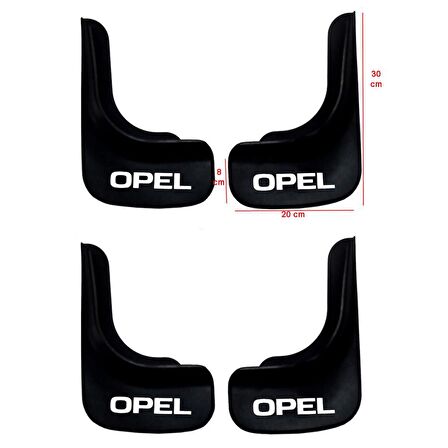 Opel Corsa C 2000-2006 Uyumlu 4 lü Ön-Arka Paçalık Tozluk Çamurluk OPL1UX008YD