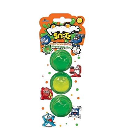 3'lü Slime Paket Slaym Set Yeşil