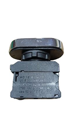 22mm Pls Yaylı İkiz Buton Krom Kaplamalı N/C-N/O  (10)