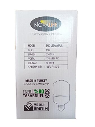 30W TORCH LED AMPUL(NOVALİFE)