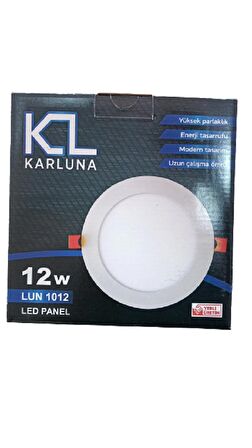 12W SIVA ALTI YUVARLAK LED PANEL GÜN IŞIĞI