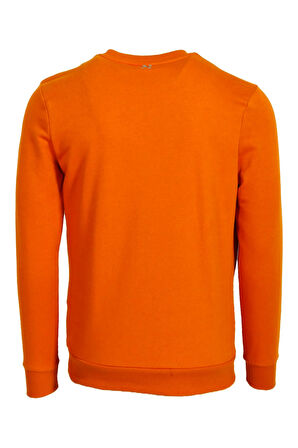 Hardal Erkek Sweatshirt Bisiklet Yaka 3 İplik Yıkamalı Slim Fit Sweatshirt NCS JEANS 1617