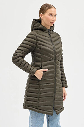 COLUMBİA OMNI HEAT TERMAL HAKİ DAR KESİM KADIN KABAN