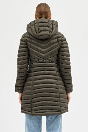 COLUMBİA OMNI HEAT TERMAL HAKİ DAR KESİM KADIN KABAN