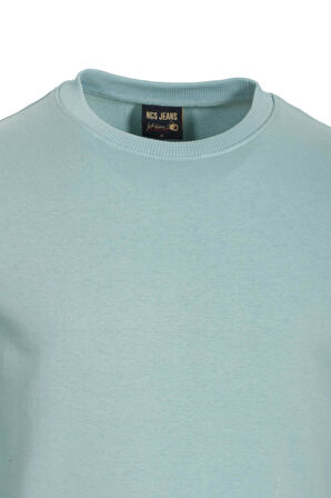 Mavi Erkek Sweatshirt Bisiklet Yaka 3 İplik Yıkamalı Slim Fit Sweatshirt NCS JEANS 1617