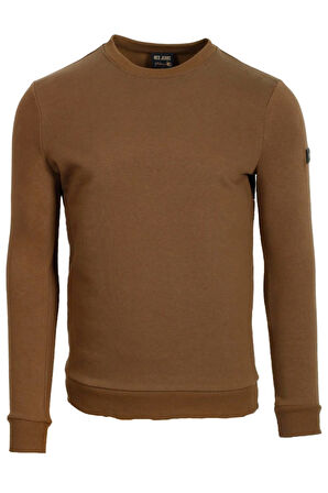 Vizon Erkek Sweatshirt Bisiklet Yaka 3 İplik Yıkamalı Slim Fit Sweatshirt NCS JEANS 1617