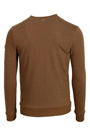 Vizon Erkek Sweatshirt Bisiklet Yaka 3 İplik Yıkamalı Slim Fit Sweatshirt NCS JEANS 1617