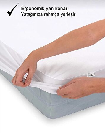 AY Home 10 Farklı Ebat 70 x 140 Su Geçirmez Alez Beyaz