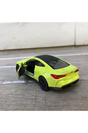 Welly Bmw M4 1/36 Ölçek Diecast Metal Araba Model Araba Oyunca Araba 12 Cm