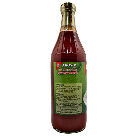 Aroy D Tatlı Ekşi Sos 840 gr