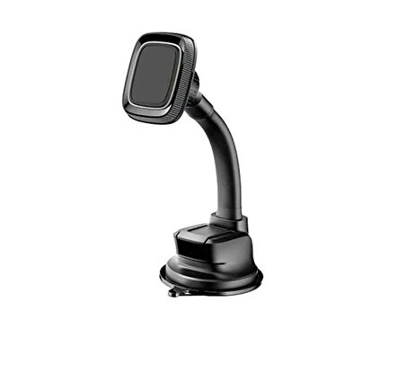 Araç İçi Mıknatıslı Telefon Tutucu(Ön Cam Uyumlu + 360° Dönebilen Esnek Kollu + Vakumlu Güçlü Tutuş)