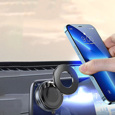 Beyaz Katlanabilir Mıknatıslı Telefon Tutucu Zararsız araç araba Vakumlu Manyetik Telefon Tutucusu