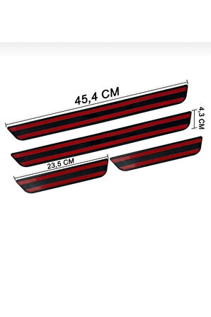 CHERY OMODA 5 OLD KROM KAPI EŞİĞİ 4 PARÇA PASLANMAZ ÇELİK