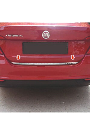 FİAT EGEA 2015+ KROM YAZILI BAGAJ ALT ÇITASI PASLANMAZ ÇELİK