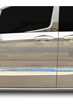 FORD COURİER 2014 VE ÜZERİ MODELLER KROM YAN KAPI ÇITASI 4 PARÇA PASLANMAZ ÇELİK