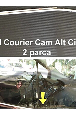FORD COURİER 2014 VE ÜZERİ MODELLER KROM CAM ÇITASI 2 PARÇA PASLANMAZ ÇELİK