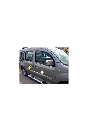 RENAULT KANGOO 2008 VE ÜZERİ MODELLER KROM YAN KAPI ÇITASI 4 PARÇA PASLANMAZ ÇELİK