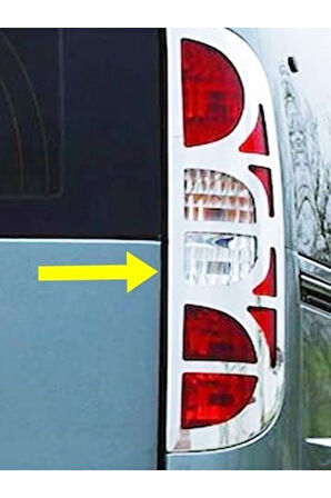 FİAT DOBLO 2006-2010 MODEL ARASI KROM STOP ÇERÇEVESİ 2 PARÇA PASLANMAZ ÇELİK
