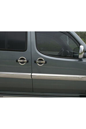 FİAT DOBLO 2006-2009 MODEL ARASI KROM YAN KAPI ÇITASI 4 PARÇA PASLANMAZ ÇELİK